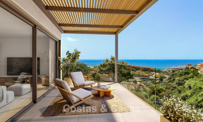 Innovative semi-detached villas with sea views for sale in a sought-after residential area in Fuengirola, Costa del Sol 802628