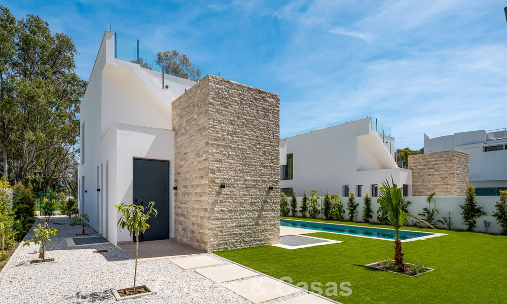 Luxury modern designer villa with swimming pool for sale on the New Golden Mile, Close to San Pedro - Marbella 802801