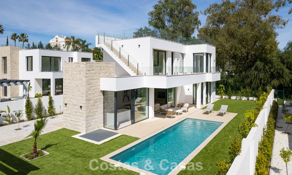 Luxury modern designer villa with swimming pool for sale on the New Golden Mile, Close to San Pedro - Marbella 802811