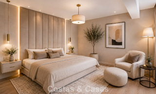 Semi-detached villa with excellent potential for sale, frontline golf in Nueva Andalucía, Marbella 802868 