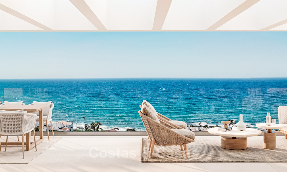 Modern new-build apartments walking distance to the beach with panoramic sea views for sale in La Cala de Mijas, Costa del Sol 802944
