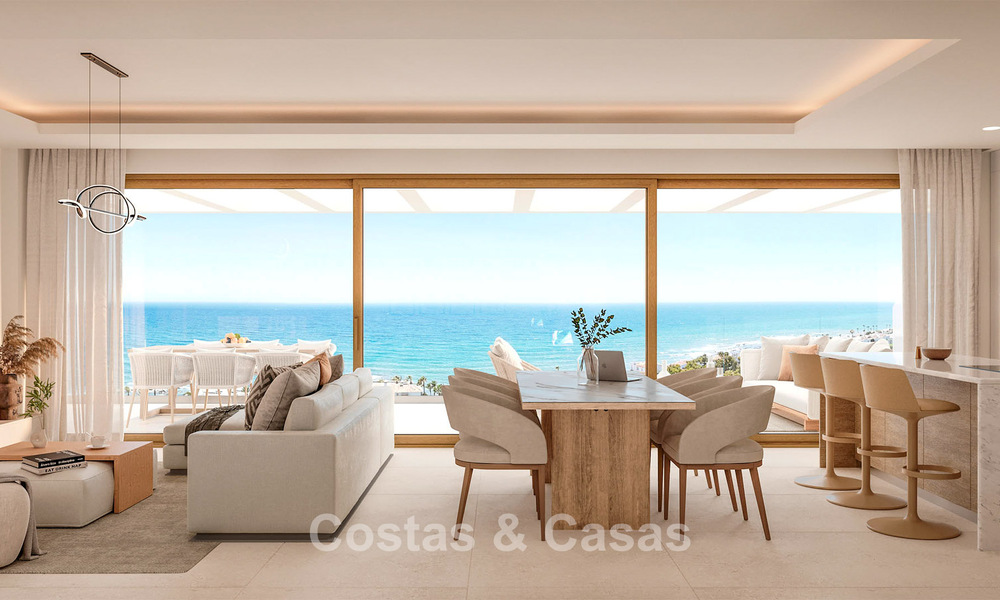 Modern new-build apartments walking distance to the beach with panoramic sea views for sale in La Cala de Mijas, Costa del Sol 802946