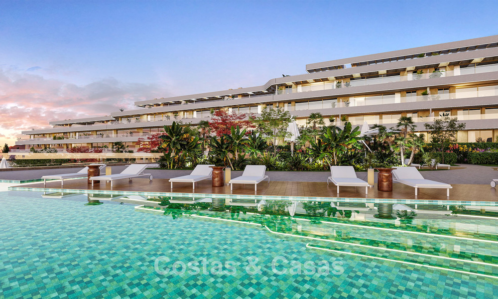 Modern new-build apartments walking distance to the beach with panoramic sea views for sale in La Cala de Mijas, Costa del Sol 802950