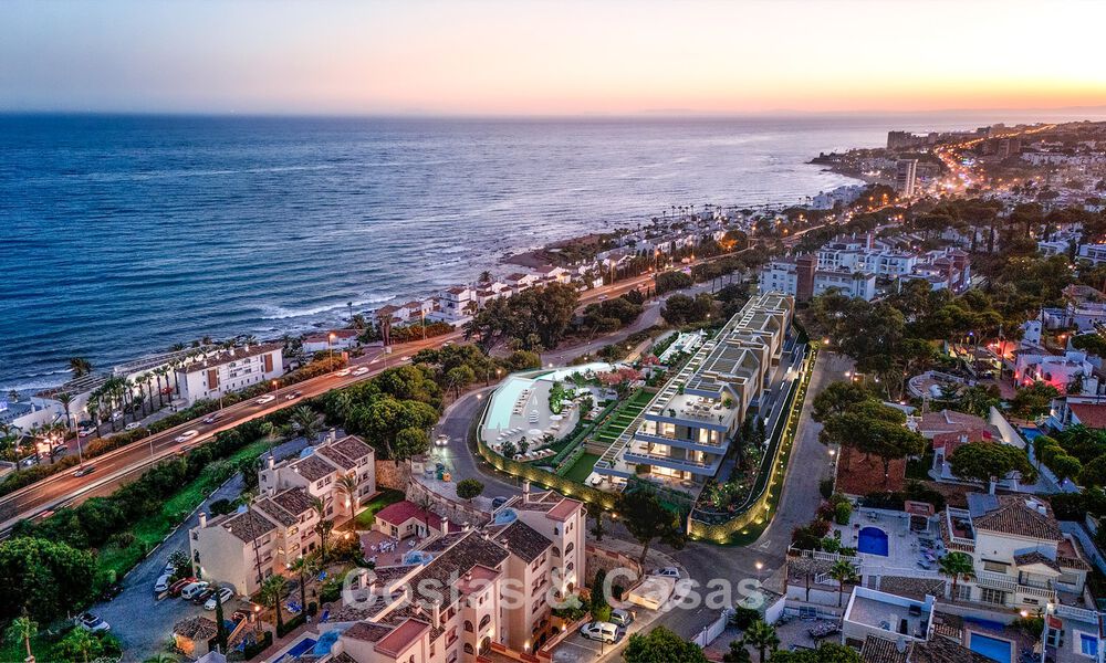 Modern new-build apartments walking distance to the beach with panoramic sea views for sale in La Cala de Mijas, Costa del Sol 802951