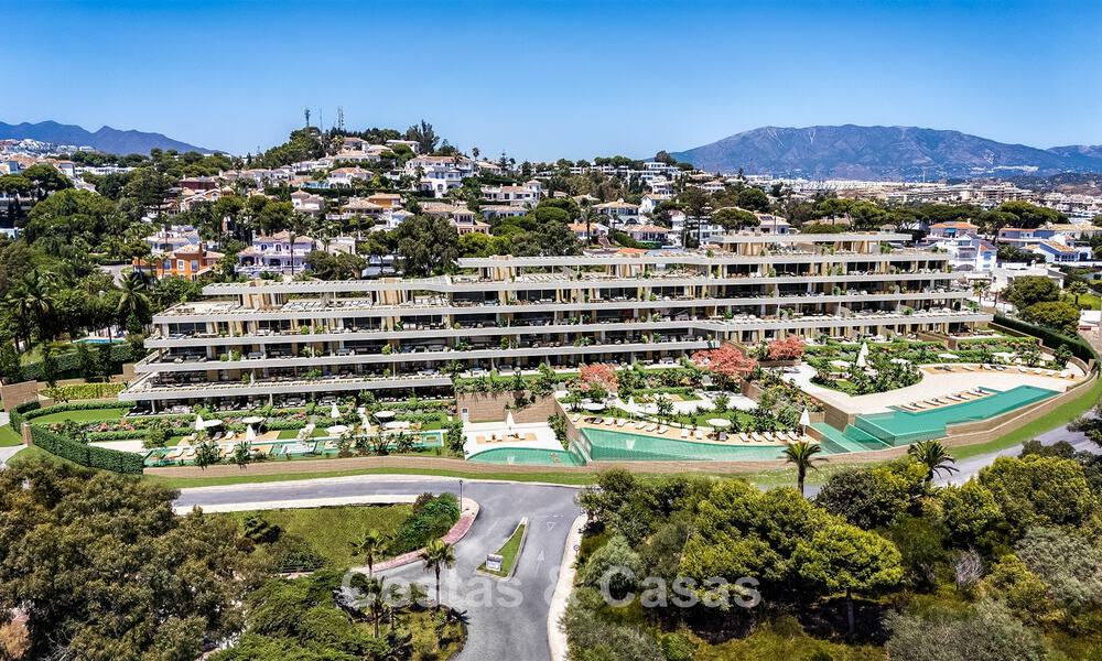 Modern new-build apartments walking distance to the beach with panoramic sea views for sale in La Cala de Mijas, Costa del Sol 802953