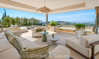 Exclusive, modern duplex penthouse with panoramic sea views for sale in Nueva Andalucía, Marbella 803040 