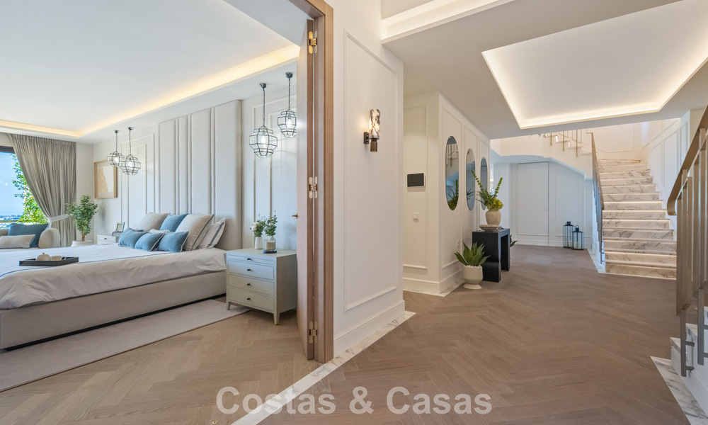 Exclusive, modern duplex penthouse with panoramic sea views for sale in Nueva Andalucía, Marbella 803049