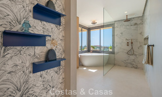 Exclusive, modern duplex penthouse with panoramic sea views for sale in Nueva Andalucía, Marbella 803055 