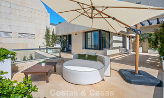 Exclusive, modern duplex penthouse with panoramic sea views for sale in Nueva Andalucía, Marbella 803059 
