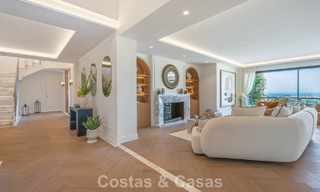 Exclusive, modern duplex penthouse with panoramic sea views for sale in Nueva Andalucía, Marbella 803062 