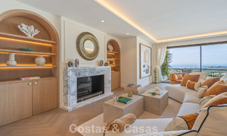 Exclusive, modern duplex penthouse with panoramic sea views for sale in Nueva Andalucía, Marbella 803063 