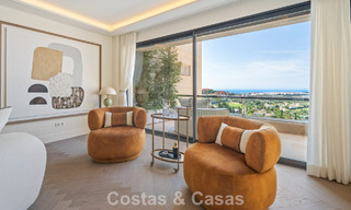 Exclusive, modern duplex penthouse with panoramic sea views for sale in Nueva Andalucía, Marbella 803065 