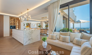 Exclusive, modern duplex penthouse with panoramic sea views for sale in Nueva Andalucía, Marbella 803075 