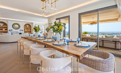 Exclusive, modern duplex penthouse with panoramic sea views for sale in Nueva Andalucía, Marbella 803110
