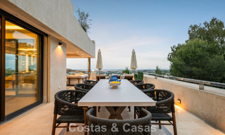Exclusive, modern duplex penthouse with panoramic sea views for sale in Nueva Andalucía, Marbella 803125 