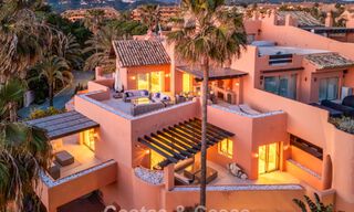 First-class duplex penthouse for sale in a beachfront development in Los Monteros, East Marbella 803197 