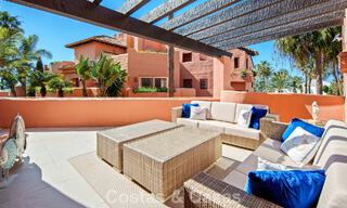 First-class duplex penthouse for sale in a beachfront development in Los Monteros, East Marbella 803217 
