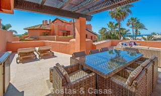 First-class duplex penthouse for sale in a beachfront development in Los Monteros, East Marbella 803236 