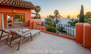 First-class duplex penthouse for sale in a beachfront development in Los Monteros, East Marbella 803242 