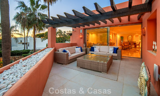 First-class duplex penthouse for sale in a beachfront development in Los Monteros, East Marbella 803245 
