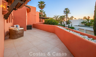 First-class duplex penthouse for sale in a beachfront development in Los Monteros, East Marbella 803246 