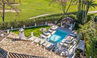 Luxurious mediterranean villa for sale, frontline golf in a prestigious urbanisation in Nueva Andalucía, Marbella 803267 