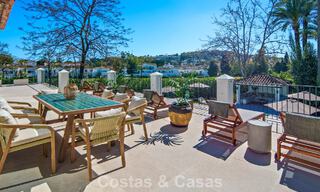 Luxurious mediterranean villa for sale, frontline golf in a prestigious urbanisation in Nueva Andalucía, Marbella 803281 