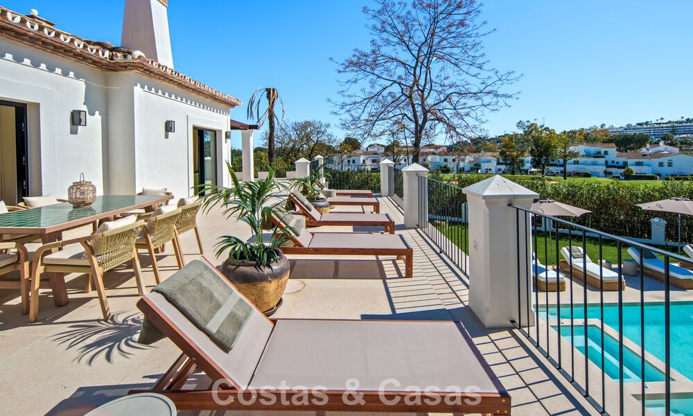 Luxurious mediterranean villa for sale, frontline golf in a prestigious urbanisation in Nueva Andalucía, Marbella 803282