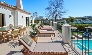 Luxurious mediterranean villa for sale, frontline golf in a prestigious urbanisation in Nueva Andalucía, Marbella 803282 