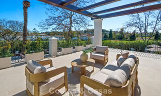Luxurious mediterranean villa for sale, frontline golf in a prestigious urbanisation in Nueva Andalucía, Marbella 803292 
