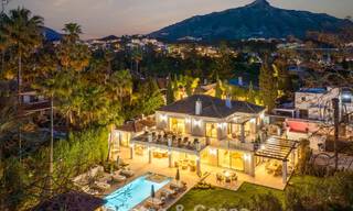 Luxurious mediterranean villa for sale, frontline golf in a prestigious urbanisation in Nueva Andalucía, Marbella 803334 