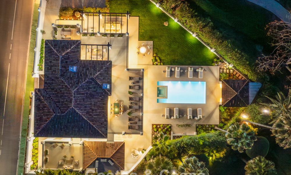 Luxurious mediterranean villa for sale, frontline golf in a prestigious urbanisation in Nueva Andalucía, Marbella 803336
