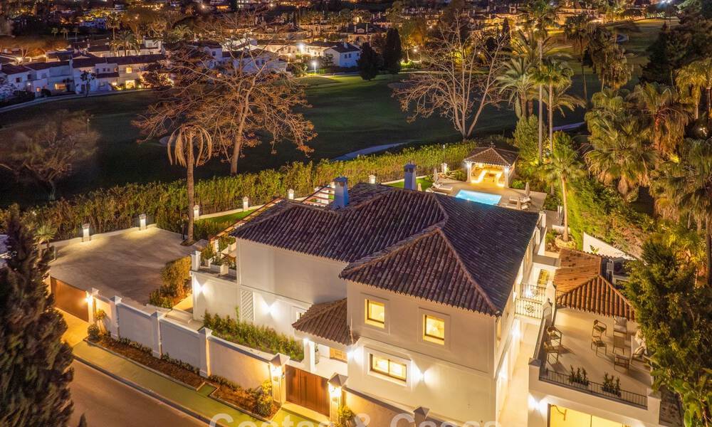 Luxurious mediterranean villa for sale, frontline golf in a prestigious urbanisation in Nueva Andalucía, Marbella 803337