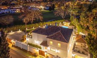 Luxurious mediterranean villa for sale, frontline golf in a prestigious urbanisation in Nueva Andalucía, Marbella 803337 