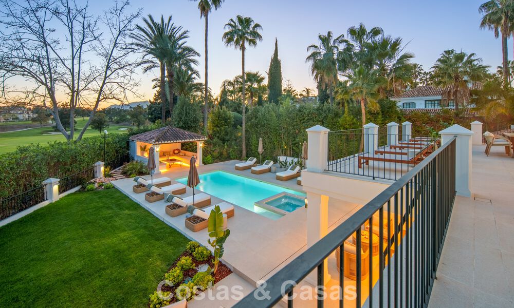 Luxurious mediterranean villa for sale, frontline golf in a prestigious urbanisation in Nueva Andalucía, Marbella 803342