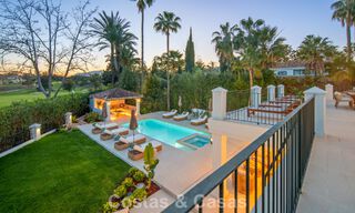 Luxurious mediterranean villa for sale, frontline golf in a prestigious urbanisation in Nueva Andalucía, Marbella 803342 