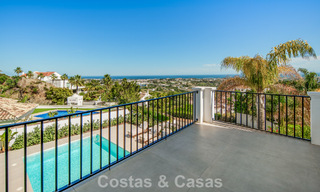 Contemporary spanish luxury villa with panoramic sea views for sale in Marbella - Benahavís 803388 
