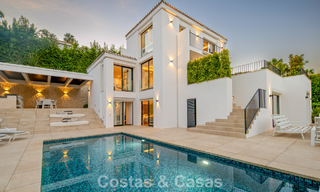 Elegant luxury villa with contemporary mediterranean architecture for sale in Nueva Andalucía’s Golf Valley, Marbella 803407 