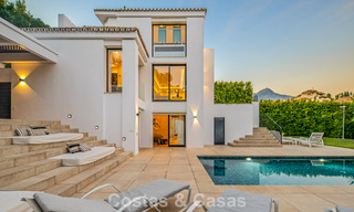 Elegant luxury villa with contemporary mediterranean architecture for sale in Nueva Andalucía’s Golf Valley, Marbella 803408 