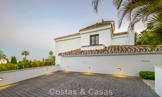 Elegant luxury villa with contemporary mediterranean architecture for sale in Nueva Andalucía’s Golf Valley, Marbella 803410 