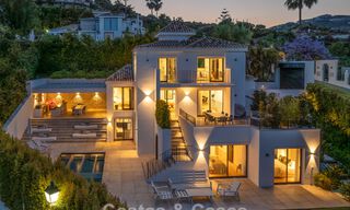 Elegant luxury villa with contemporary mediterranean architecture for sale in Nueva Andalucía’s Golf Valley, Marbella 803417 
