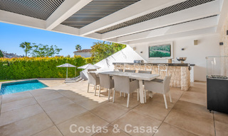 Elegant luxury villa with contemporary mediterranean architecture for sale in Nueva Andalucía’s Golf Valley, Marbella 803428 