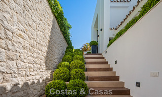 Elegant luxury villa with contemporary mediterranean architecture for sale in Nueva Andalucía’s Golf Valley, Marbella 803429 