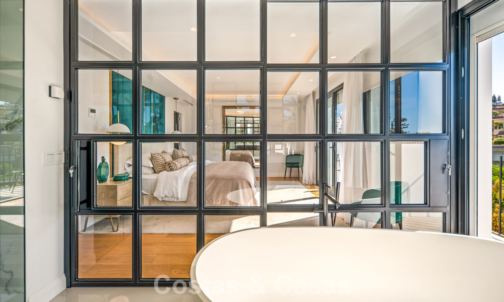 Elegant luxury villa with contemporary mediterranean architecture for sale in Nueva Andalucía’s Golf Valley, Marbella 803435