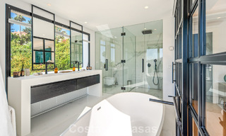 Elegant luxury villa with contemporary mediterranean architecture for sale in Nueva Andalucía’s Golf Valley, Marbella 803436 