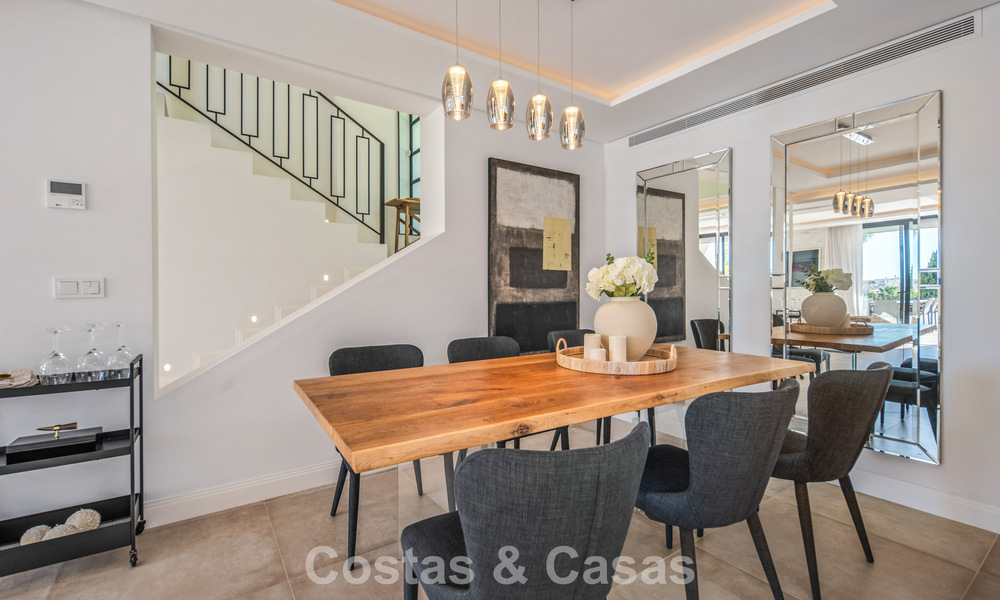 Elegant luxury villa with contemporary mediterranean architecture for sale in Nueva Andalucía’s Golf Valley, Marbella 803443