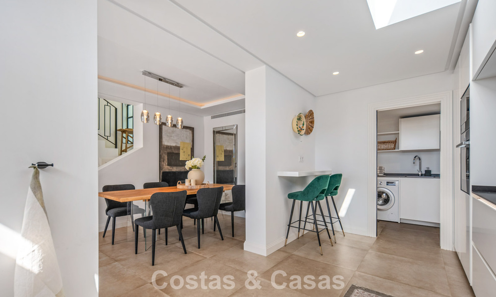 Elegant luxury villa with contemporary mediterranean architecture for sale in Nueva Andalucía’s Golf Valley, Marbella 803447