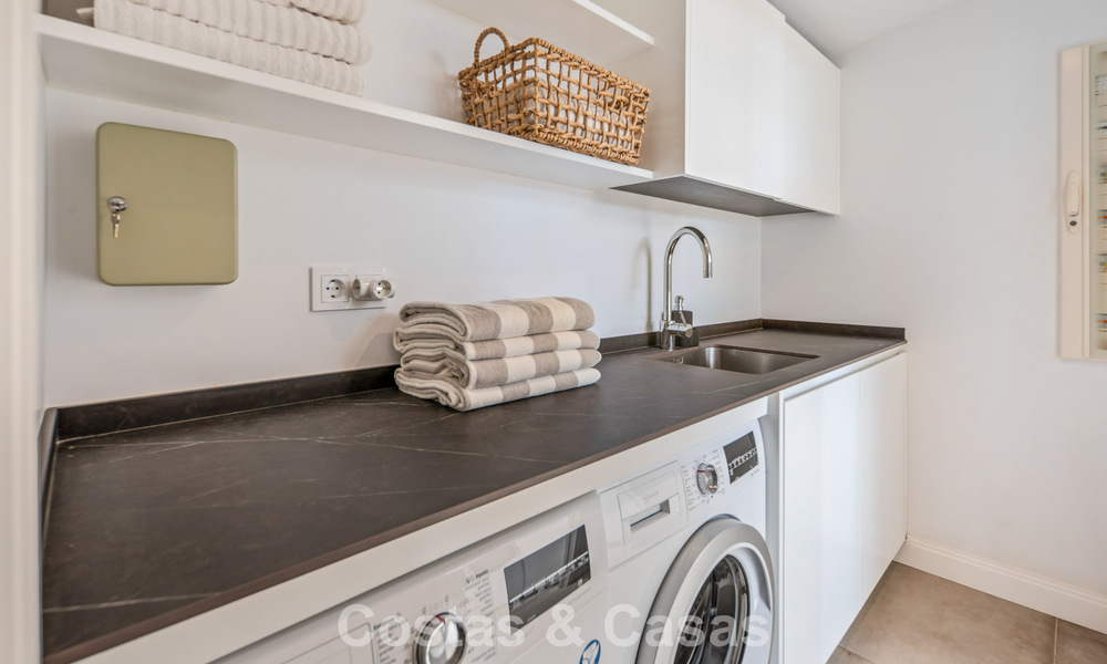 Elegant luxury villa with contemporary mediterranean architecture for sale in Nueva Andalucía’s Golf Valley, Marbella 803467