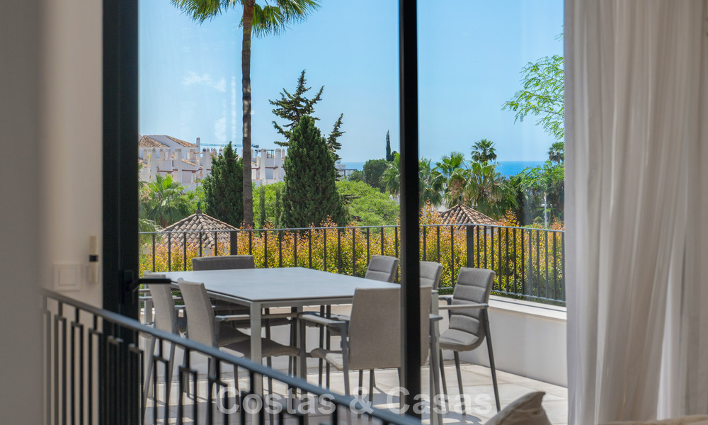 Elegant luxury villa with contemporary mediterranean architecture for sale in Nueva Andalucía’s Golf Valley, Marbella 803468