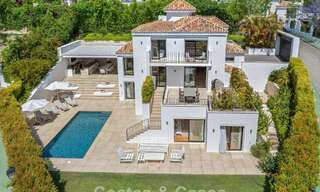 Elegant luxury villa with contemporary mediterranean architecture for sale in Nueva Andalucía’s Golf Valley, Marbella 803470 
